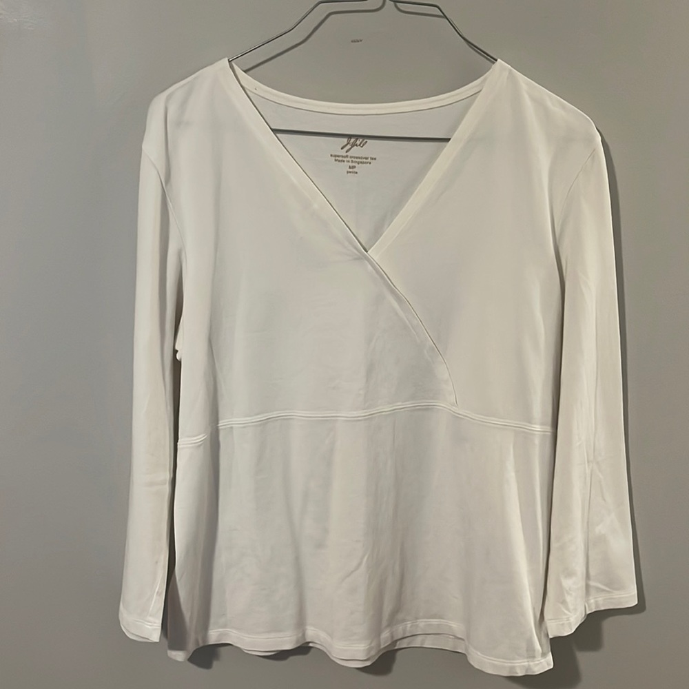 White J. Hill Long Sleeve Top